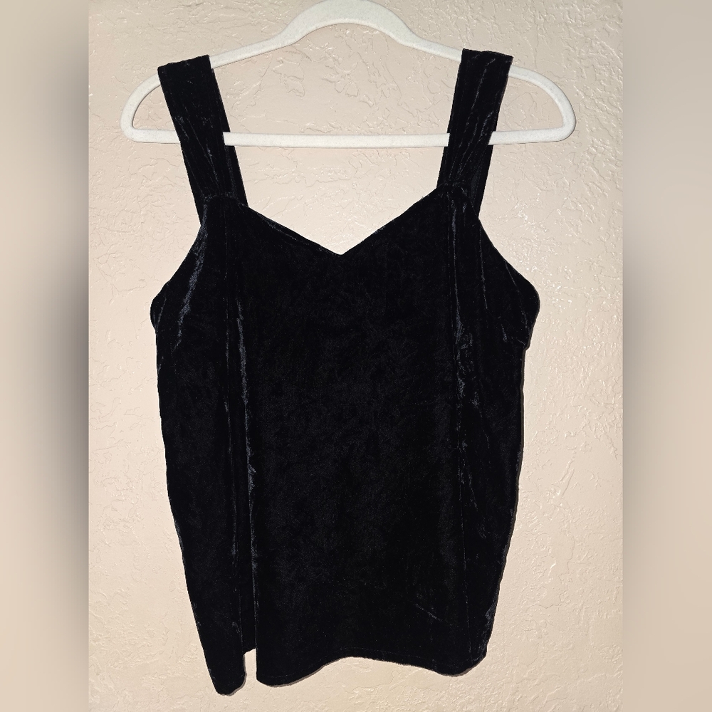 ROBINSON'S Vintage Black Velvet Top